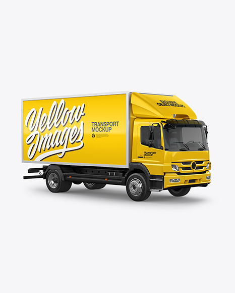 Truck Mockup - Half Side View
