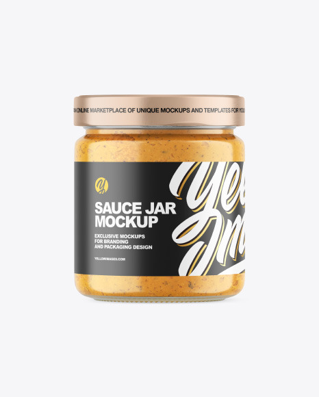 Clear Glass Jar w/ Spread Mockup