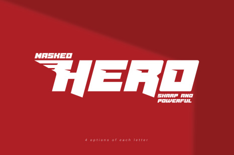 Masked Hero Font