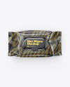 Glossy Wet Wipes Pack Mockup