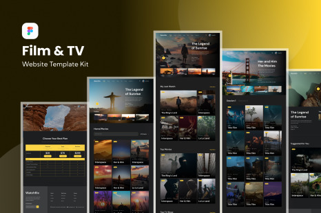 Film &amp; TV Streaming Website Template