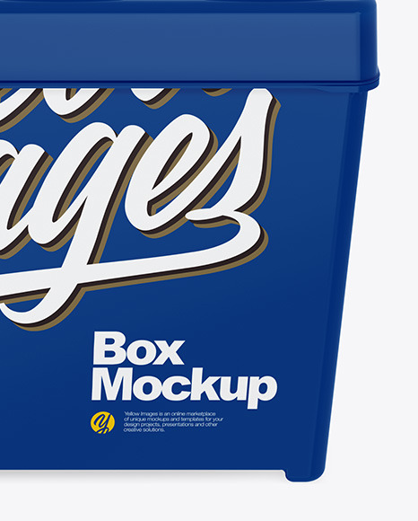 Glossy Plastic Box PSD #7