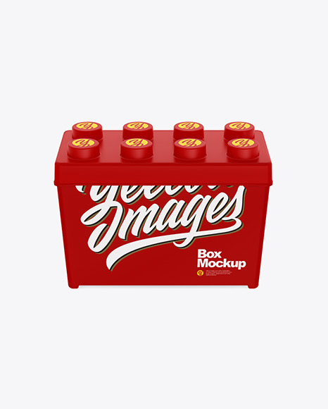 Matte Plastic Box Mockup PSD #2