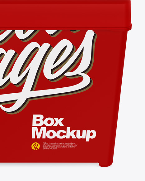 Matte Plastic Box Mockup PSD #7