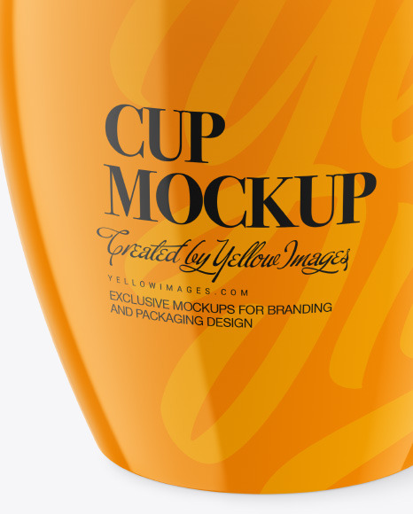 Glossy Cup Mockup PSD #4