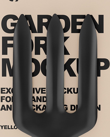 Garden Fork Mockup PSD #2