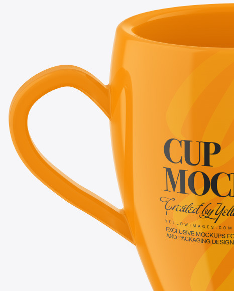 Two Glossy Cups Mockup PSD #2
