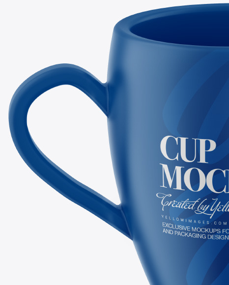 Two Matte Cups Mockup PSD #2