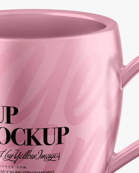 Metallic Cup Mockup PSD #2