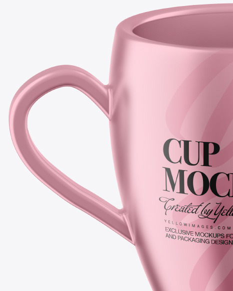 Two Metallic Cups Mockup PSD #2
