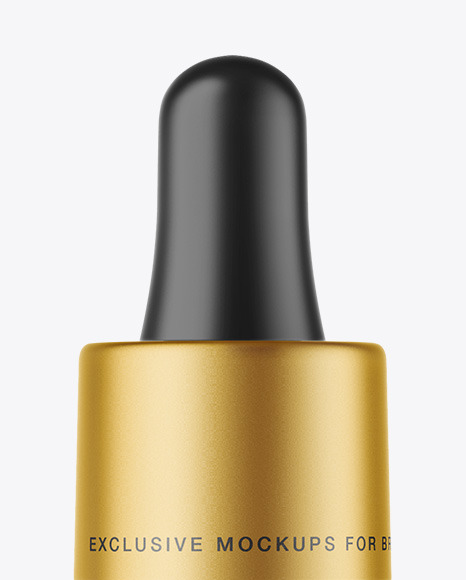 Frosted Glass Dropper Bottle Mockup PSD #2