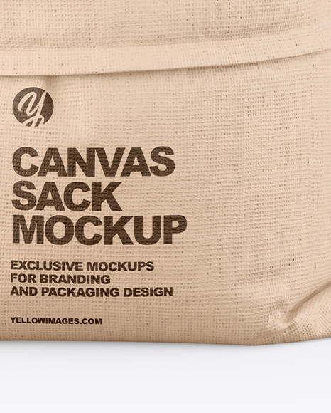 Canvas Sack with Sunflower Seeds Mockup PSD #2