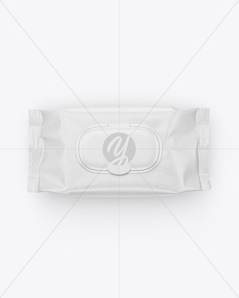 Wet Wipes Mockup - Top View