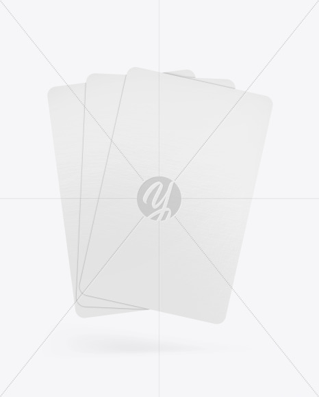 Free Three Playing Cards Mockup PSD Mockups