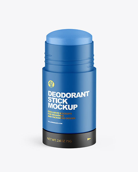 75g Matte Plastic Deodorant Stick Mockup
