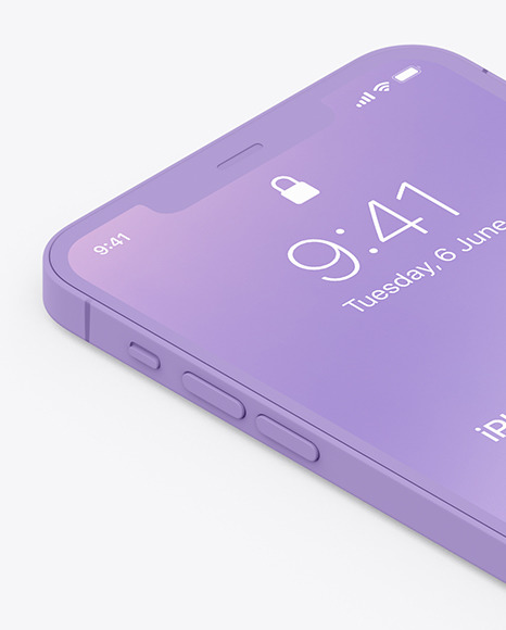 Clay iPhone 12 Pro Max Mockup PSD #1