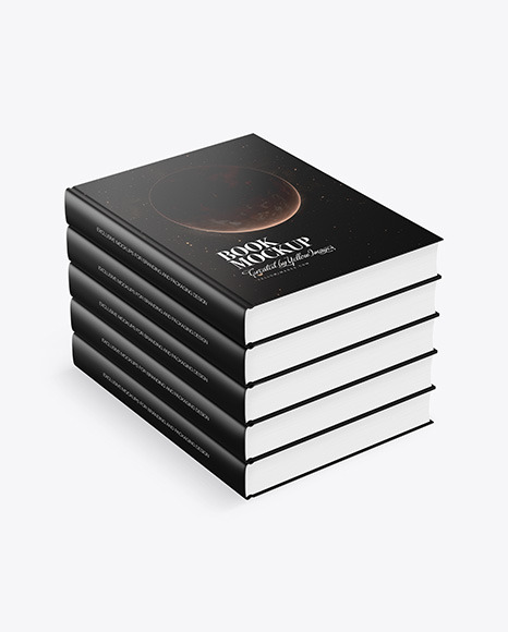 Hardcover Books w  Fabric Cover Mockup PSD #2