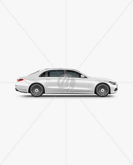 Free Luxury Car Mockup - Side View PSD Mockups