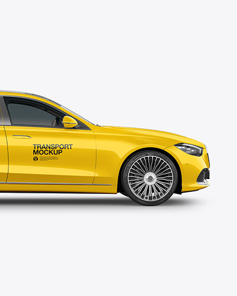 Luxury Car Mockup - Side View