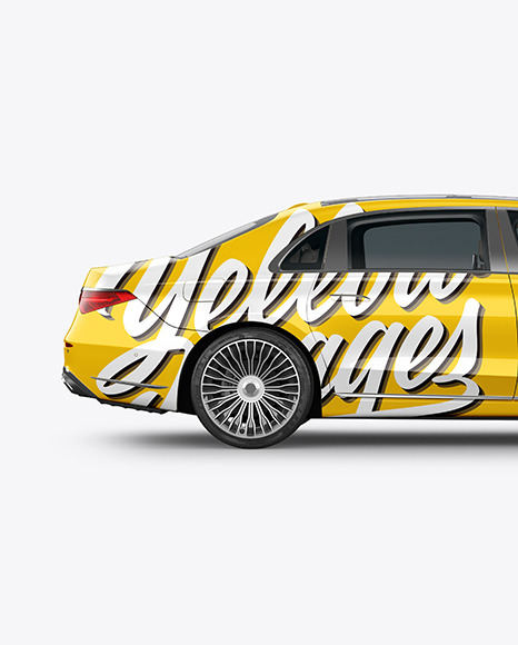Luxury Car Mockup - Side View