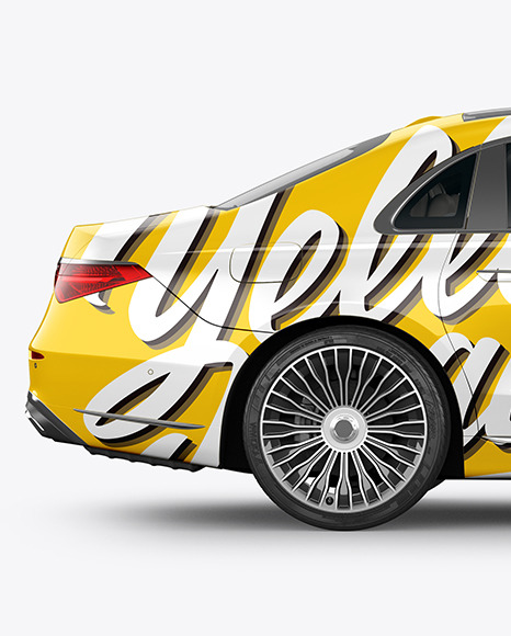 Luxury Car Mockup - Side View