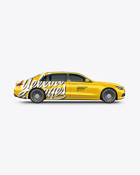 Luxury Car Mockup - Side View