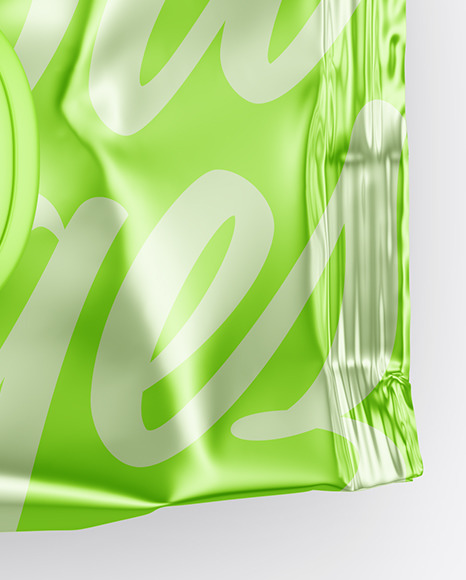 Metallic Wet Wipes Pack Mockup PSD #6