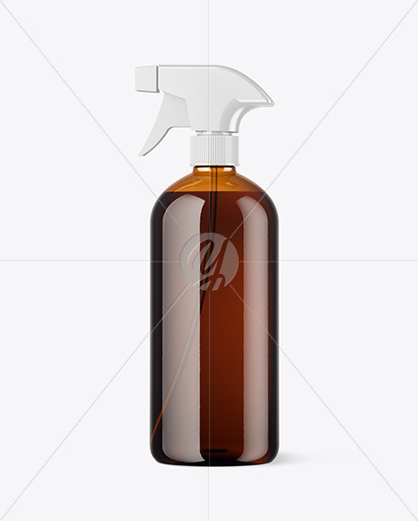 Free Amber Spray Bottle Mockup PSD Mockups