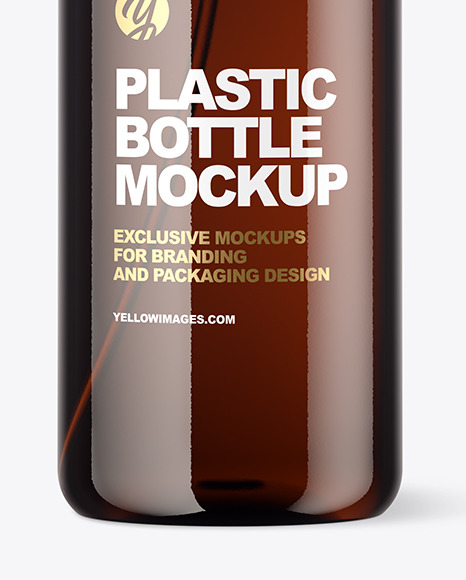 Amber Spray Bottle Mockup PSD #1