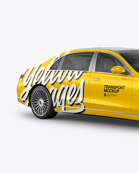 Luxury Car Mockup   Half Side View PSD #2