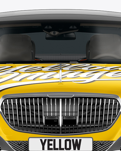 Luxury Car Mockup   Front View PSD #1