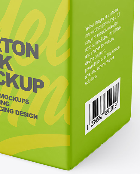 500ml Carton Pack Mockup PSD #1