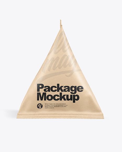 Kraft Triangular Package Mockup - Free Download Images High Quality PNG ...