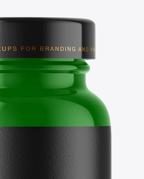 Glossy Plastic Pill Jar Mockup PSD #2