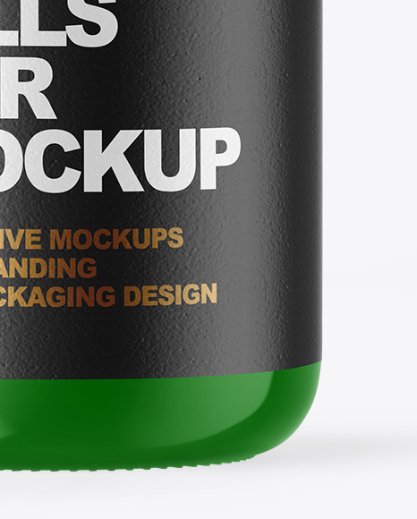 Glossy Plastic Pill Jar Mockup PSD #1