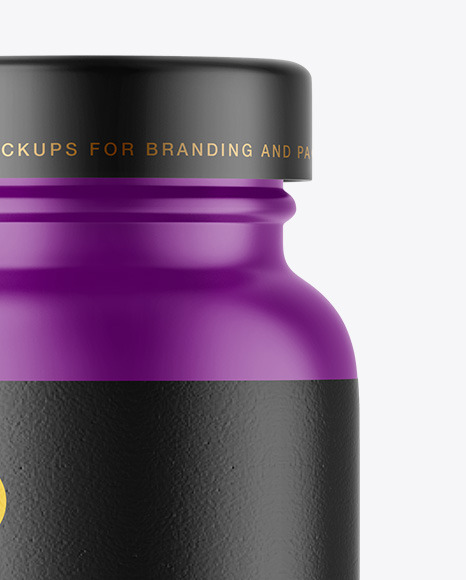 Matte Plastic Pill Jar Mockup PSD #2