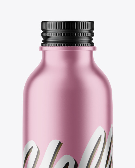 Almunium Bottle with screw cap Mockup PSD #2