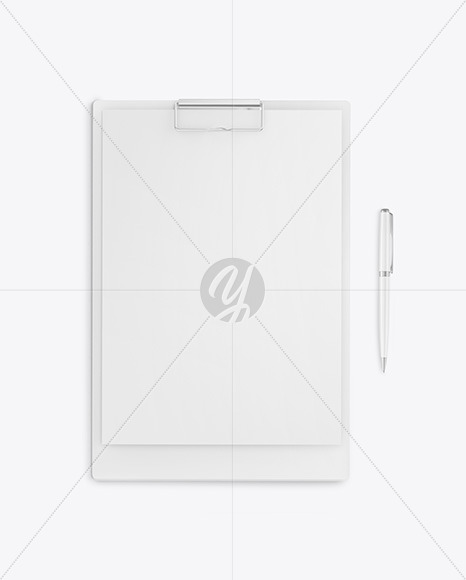 Clipboard with Pen Mockup Clipboard with Pen Mockup