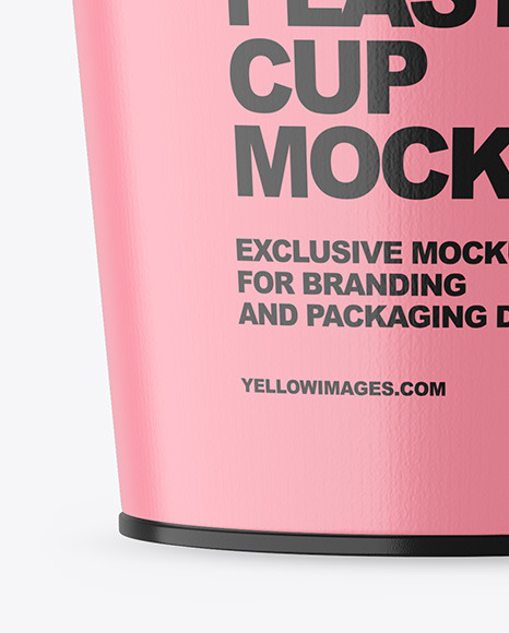 Glossy Plastic Cup Mockup PSD #7
