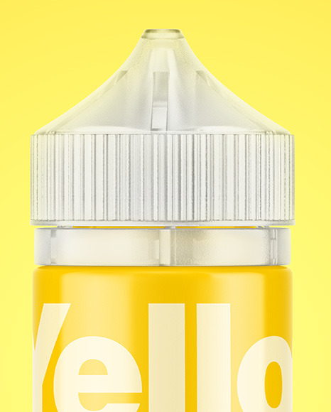 Glossy E Liquid Bottle w  Frosted Cap Mockup PSD #6