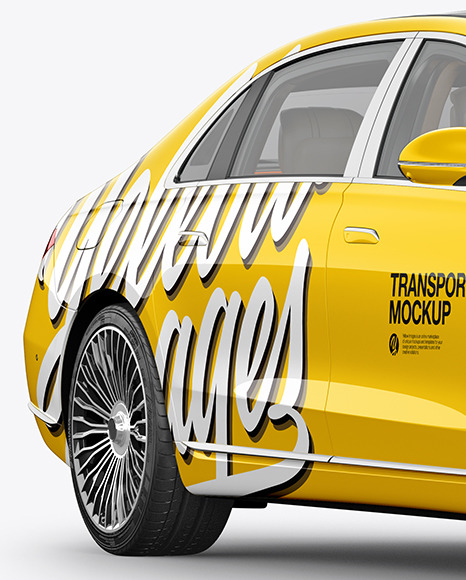 Luxury Car Mockup   Half Side View PSD #1