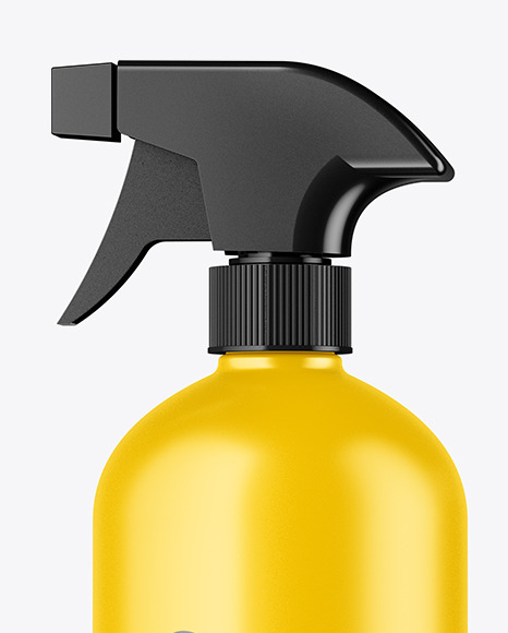 Matte Spray Bottle Mockup PSD #2