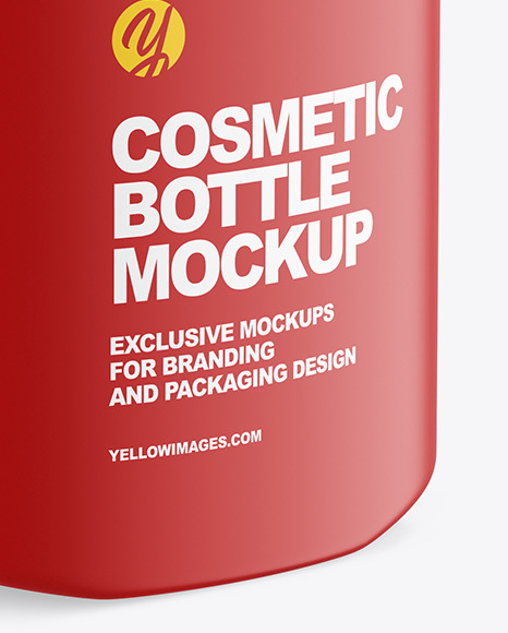 Glossy Cosmetic Bottle Mockup PSD #4