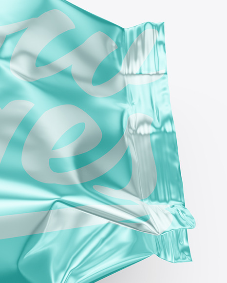 Metallic Wet Wipes Pack Mockup PSD #1