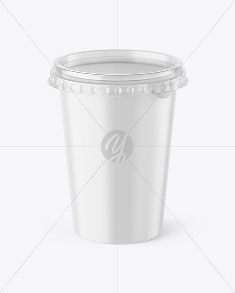 Matte Yogurt Cup Mockup Matte Yogurt Cup Mockup