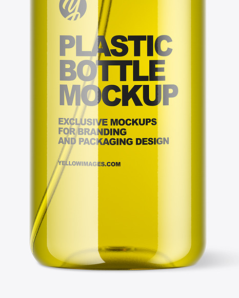 Clear Spray Bottle with Oil Mockup PSD #1