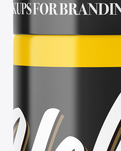 Glossy Spray Bottle Mockup PSD #1