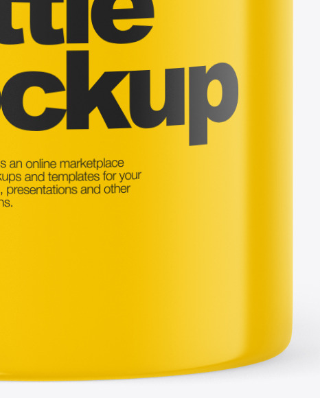 Glossy Spray Bottle Mockup PSD #7