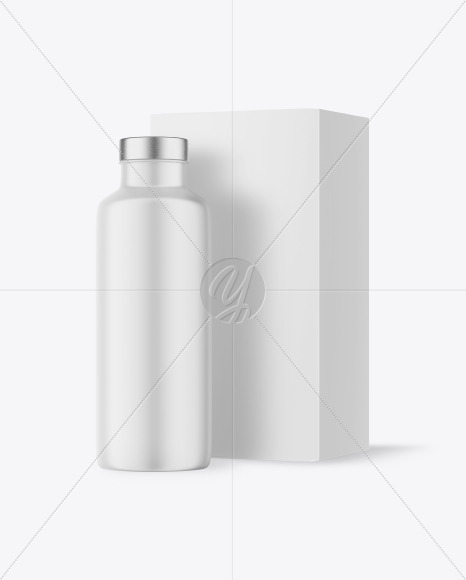 Matte Medical Ampoule with Box Mockup PSD #3