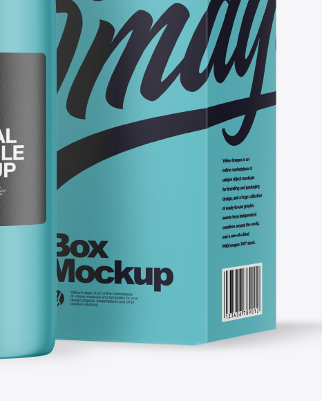 Matte Medical Ampoule with Box Mockup PSD #6